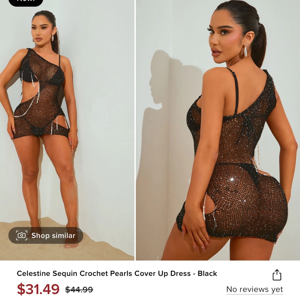 Fashionnova brand new sequin cover up